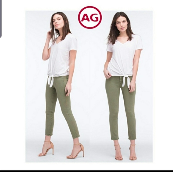 Ag Adriano Goldschmied Denim - AG Prima mid rise cigarette crop skinny Jeans 28